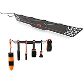 SPTA Detailing Brush Towels Hanger Detailing Brush Holder 6 Organizer Hooks Wall-Mounted Hanger Rack Car Care Organizer, Ideal for Garage Cleaning Towels Brush Car Cleaning Tools