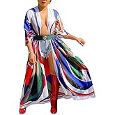 cu4eve Summer Cardigan For Women Lightweight Satin Open Front Long Kimono Swimsuit Cover Ups Silk Robe Plus Size