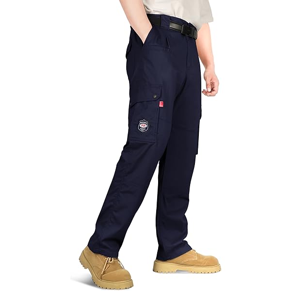 Amazon.com: BOCOMAL FR Pants for Men Utility Cargo Pockets Flame