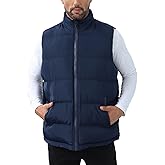 LUYIJIESHENG Men's Puffer Vest Winter Zipper Outerwear Vests Warm Water-Resistant Sleeveless Puffy Jackets
