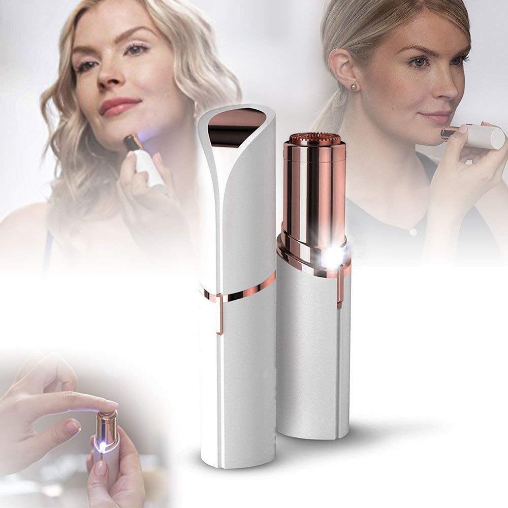 Facial Hair Remover for Women, Painless Shaver Device Perfect For Removal Mini Portable Hair Remover for upper lip,cheeks, chin hair - Easy To Clean