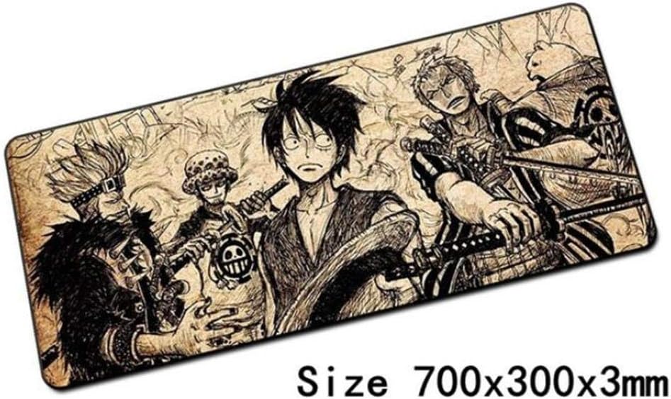 Anime One Piece Mouse Pad 700X300X3Mm Notebook Computer Beautiful Gaming Gamer To Laptop Mouse Mat E