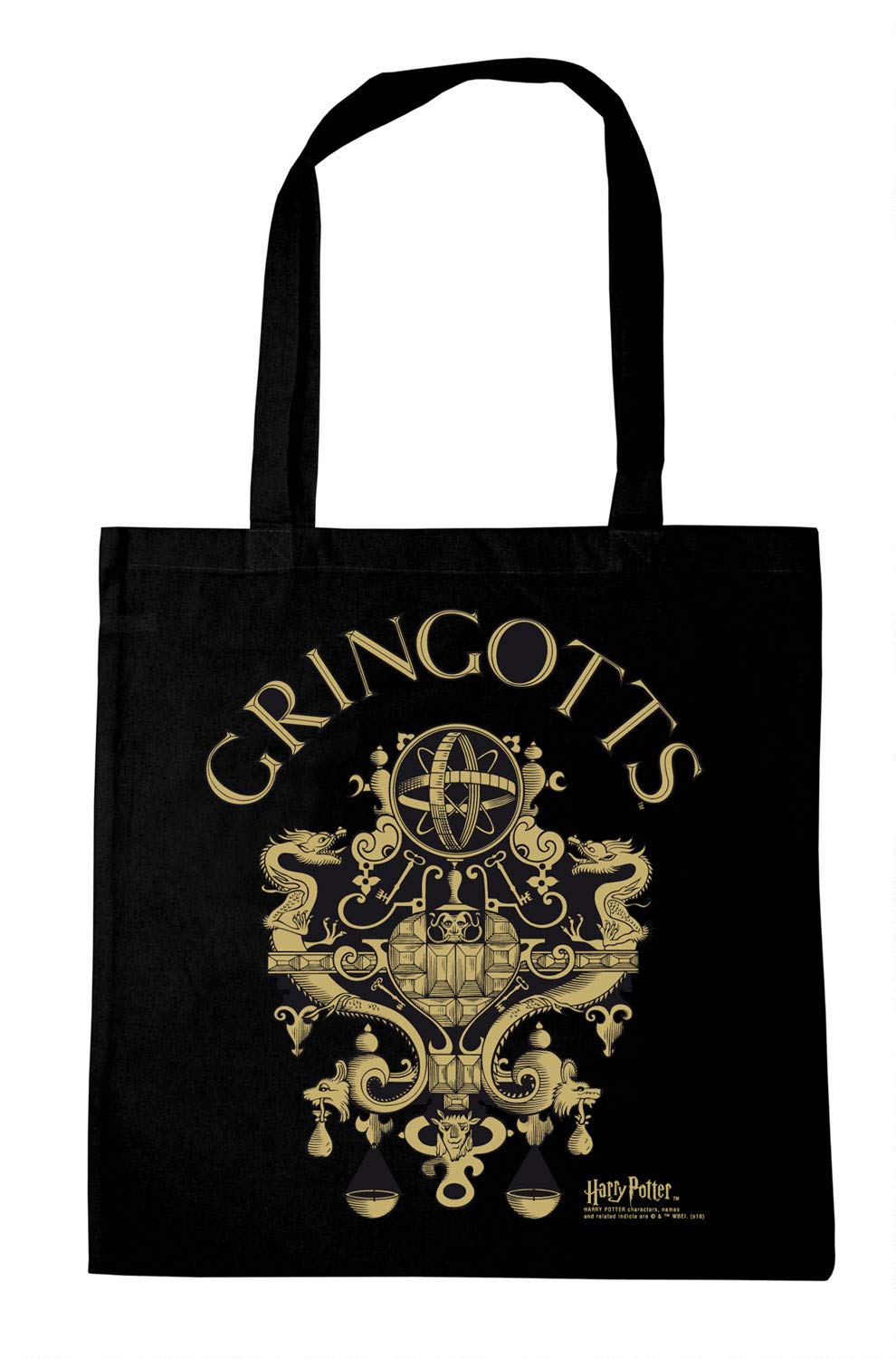 Logoshirt - Harry Potter - Gringotts - Logo - Shopping Bag Eco - Resuable Shopper Bag - Original Licensed Design