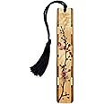 Cherry Blossom Japanese Sakura Handmade Wooden Bookmark - Made in The USA - Also Available Personalized