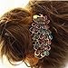 Armear Retro Hair Barrettes - Vintage Colorful Crystal Peacock Hair Pin Hair Clip No Slip for Womens Girls