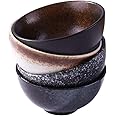 Japanese Style Rice Bowl Set of 4 Creative Ceramic Sushi Bowls for Sauce Salad Noodle Soup