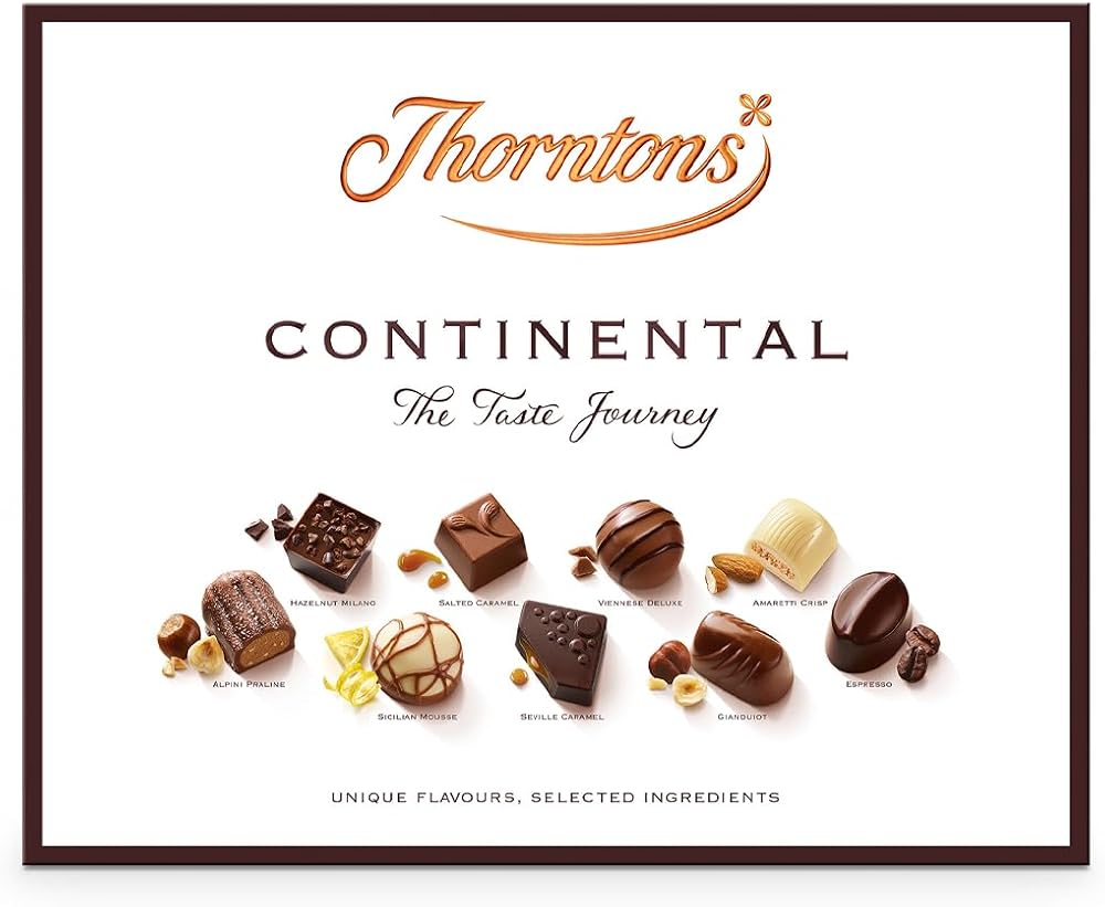 Thorntons Continental Chocolate Gift Box 454g for Women Men Christmas Valentines