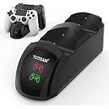 PS4 Controller Charger Dock Station, 1.8 Hrs Fast Charging PS4 Charging Station, PS4 Charging Station with LED Indicator Char