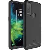 TUDIA DualShield Compatible for Alcatel TCL 4X 5G (T601DL) / TCL 20 A 5G Case, [Merge] Shockproof Military Grade Dual Layer Heavy Duty Slim Hard Protective Case Cover (Matte Black)