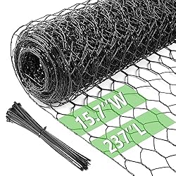 Chicken Wire 15.7 in x 237 in Poultry Wire Netting