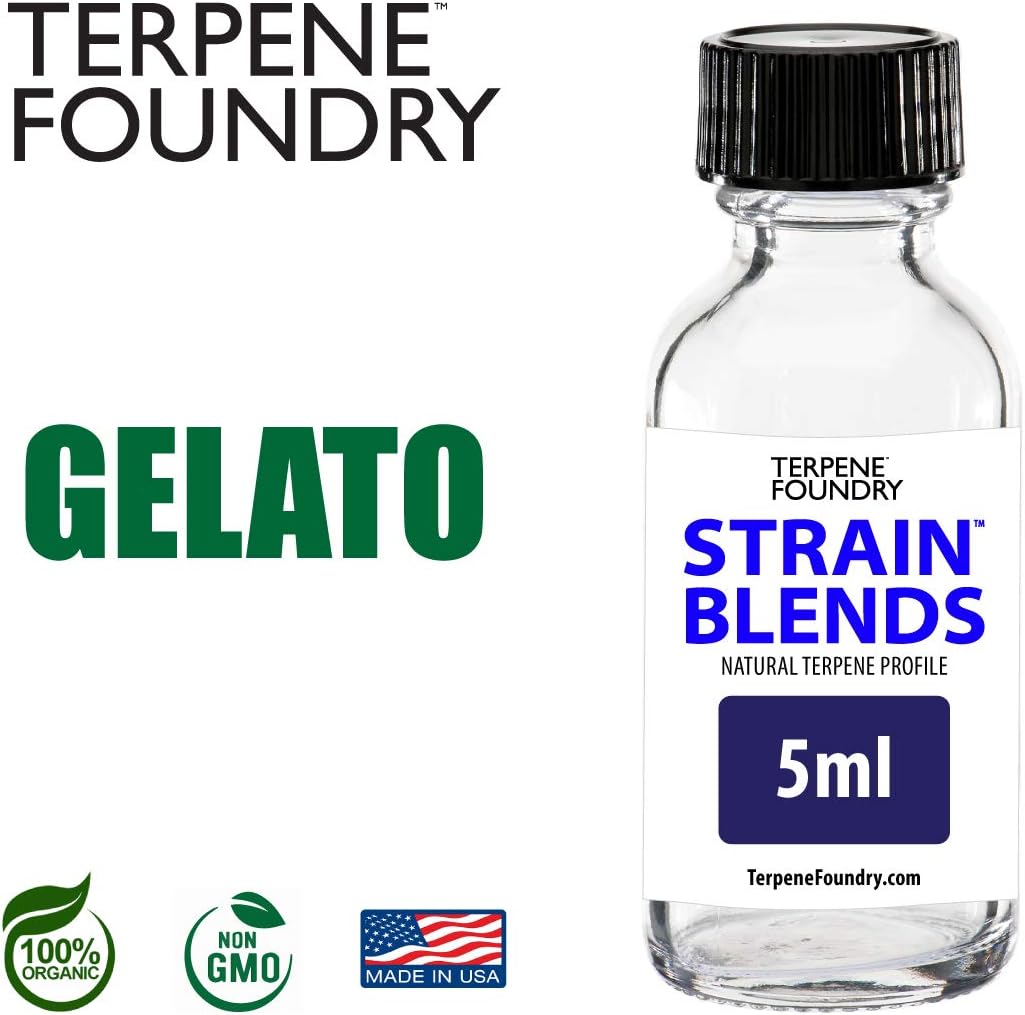 Terpene Foundry | Gelato | 100% Pure & Organic | Terpene Strain Profile (5mL)