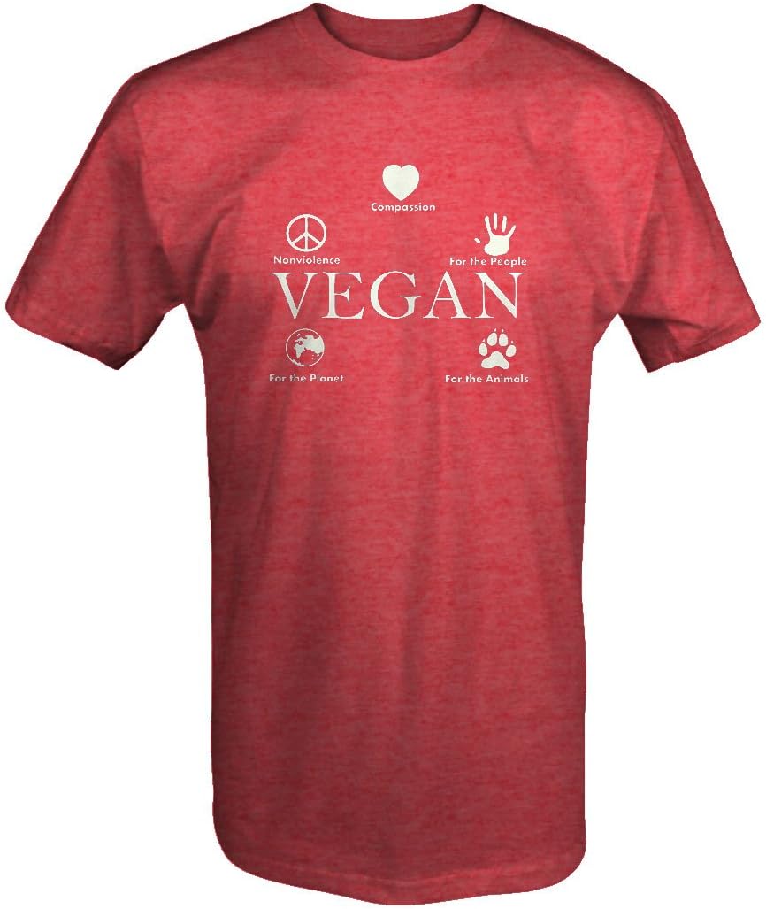 Vegan CompassionAnimals People Healthy Organic T Shirt for Men
