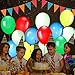 GIGALUMI 30 Pack LED Light Up Balloons, Premium Mixed-Colors Flashing Party Lights Lasts 12-24 Hours, Ideal for Parties, Birthdays and Wedding Decorations, Fillable with Helium, Air