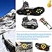 Kalevel 2pcs Ice Snow Cleats Traction Anti Slip Shoe Grip Cover Boot Rubber Spikes Over Shoe Pro Walk Traction - Easy Slip On Ice Grippers Attachment for Shoes and Boots for Men Women Kids
