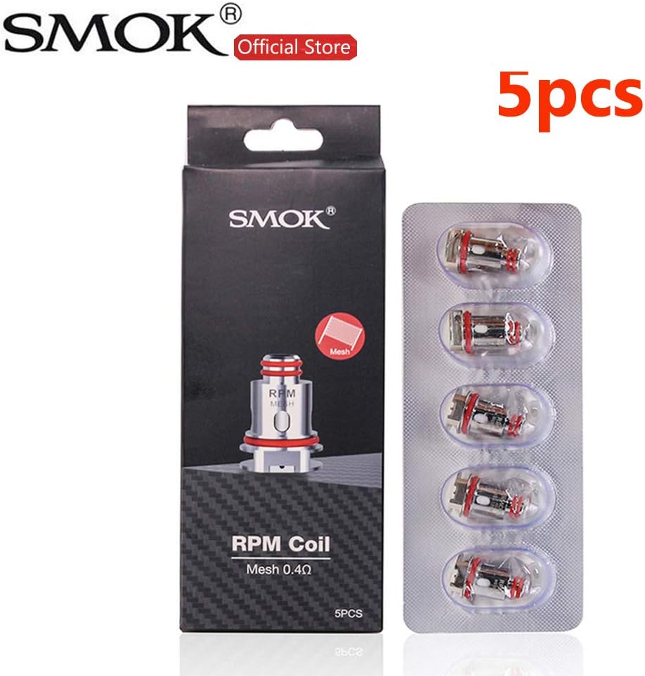 5Pcs Authentic Replacement Mesh 0.4 Core Head for RPM40 Upgraded Real kit