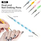 URAQT Nail Art Brushes Set 15pc & 5pc Dotting Tools DIY Professional Kit Black view 3