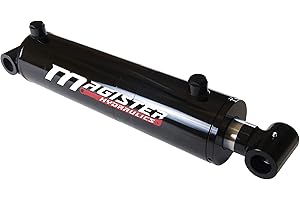 Magister Hydraulics Double Acting Hydraulic Cylinder - Cross Tube Hydraulic Cylinder 5" Bore 20" Stroke - UniversalHydraulic Cylinders (5x20)