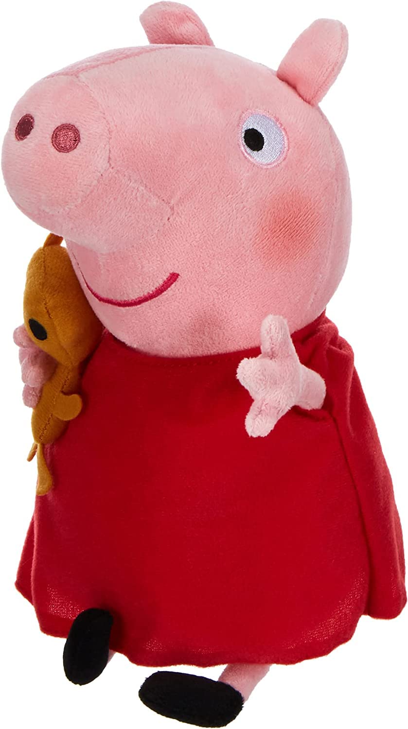 TY Peppa Pig Beanie Buddy 21 cm – Soft Plush Toy Teddy, Kids Stuffed Animal Collectible Plushies, Cute Soft Toy Gift for Toddlers & Children
