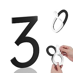 4 Inch House Numbers, Self-adhesive House Number