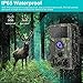 STARLIKE Trail Camera 1080P Waterproof Hunting Scouting Cam for Wildlife Monitoring with Motion Activated Night Vision up to 65ft/20m, 120°Detect Range, 36pcs 940 Infared LEDs, 0.3s Trigger Speed