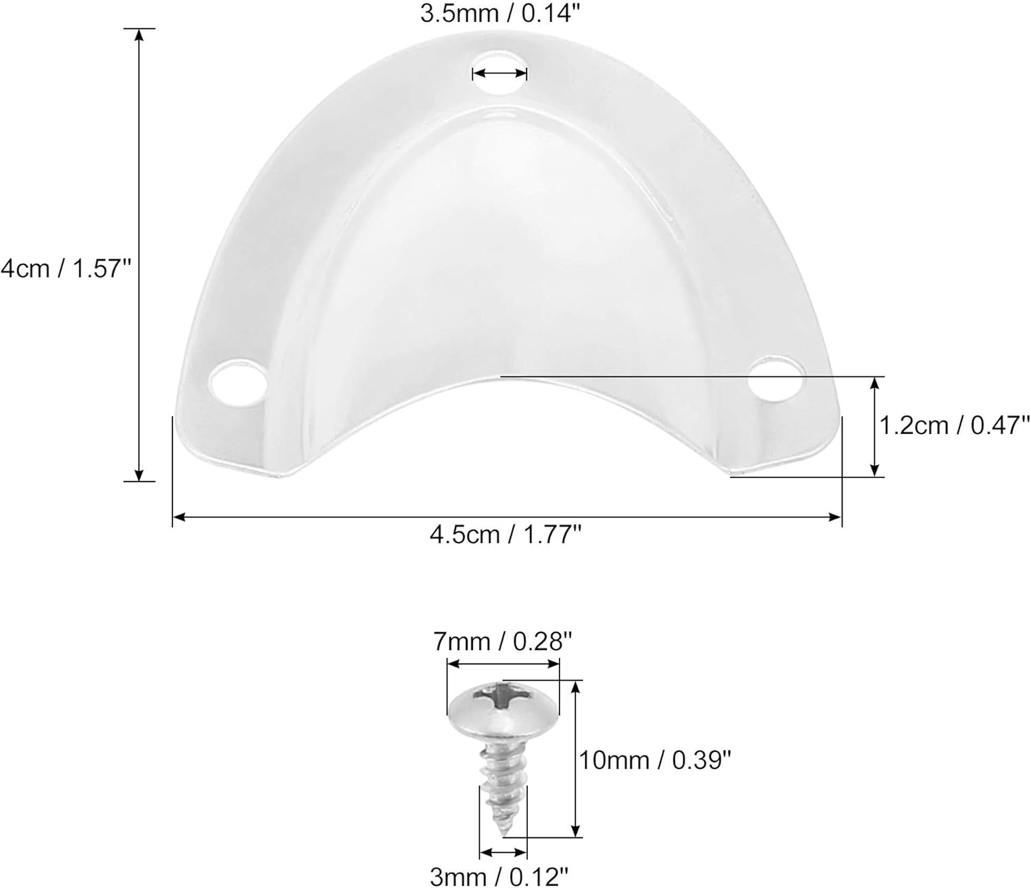 X AUTOHAUX 2pcs 45x40mm Boat Wire Cover 316 Stainless Steel Transducer