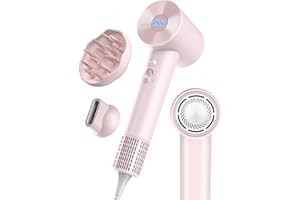 OSOU Hair Dryer with Diffuser for Curly Hair, Negative Ionic Hairdryer, High-Speed Blow Dryer with 110, 000 RPM Brushless Motor, Fast Drying Lightweight Travel Hairdryer, Low Noise Quiet Hair Dryers