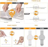 Ainiv 32 Pairs Extra Large Adhesive Picture Hanging Strips 100x20mm Double Side view 6