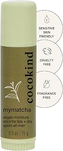 Cocokind MyMatcha Moisture Stick, 0.5 Oz | All-Over Moisture Stick, Lip Balm and Eye Cream for Dry Skin, Sensitive Skin Frien