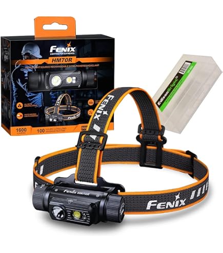 fenix HM62-T - Torcia da testa leggera per trail running, attività all'aperto, lavoro e professionale, 1200 lumen, 150 m, 280 ore massime, fascia per fenix HM62-T - Torcia da testa leggera per trail running, attività all'aperto, lavoro e professionale, 1200 lumen, 150 m, 280 ore massime, fascia per