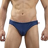 EASEJUICY Mens Swim Thong Sexy Swimwear Bikini Swimsuit Swimming Briefs String Bright Fabric with Drawstring Swim Tanga