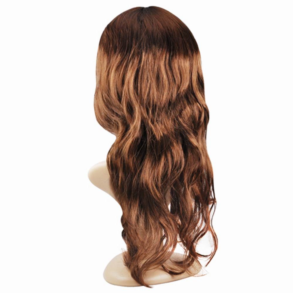 Accessotech Women's Sexy Long Curly Fancy Dress Wigs Cosplay Costume Ladies Full Wig Party Brown