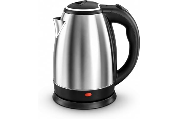 Chaleira Elétrica 2 Litros Inox Desligamento Automatico Cor Aço 220V Aquecimento Rápido Segura Café Chá Fácil Abertura Premium GT (220V)