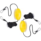 Anchor Marker Buoy, 30 ft. Marine Rope Tow Line Anchor Buoy Float Leash &amp; Stainless Steel Hook,High Visibility Anchor Line Float