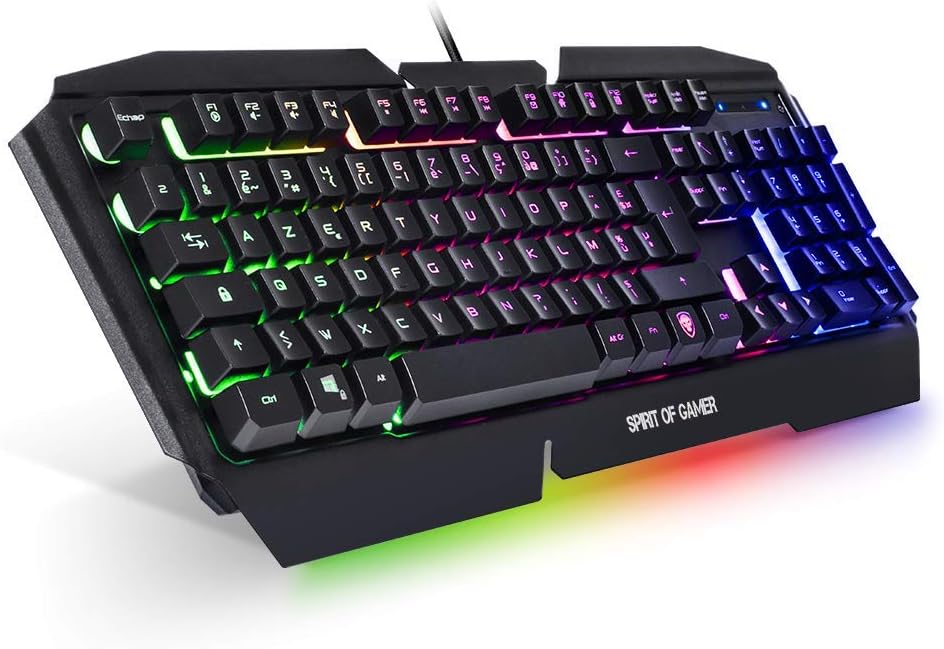 SPIRIT OF GAMER, Gamer PRO-K5 AZERTY Keyboard, 19 Anti-Ghosting Keys, RGB, Backlight, PLAY MODE - Image 3