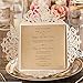 Doris Home Square Ivory Laser-cut Lace Flower Pattern Wedding Invitations Cards Fall Bridal or Baby Shower Invite, Birthday Invitation Wedding Rehearsal Dinner Invites, Autumn Engageme,50pcs