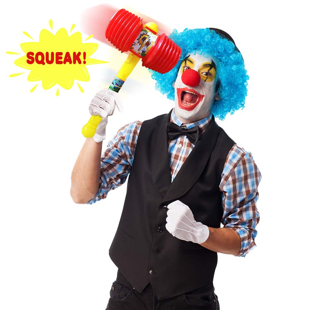 ArtCreativity Giant Halloween Squeaky Hammer for Kids – Jumbo 17 Inch Squeaking Toy, Perfect for Clown, Carnival & Circus Party Favors – Fun Gift for Boys & Girls Ages 3+