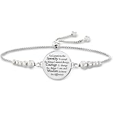 Ross-Simons Italian Sterling Silver Serenity Prayer Bolo Bracelet