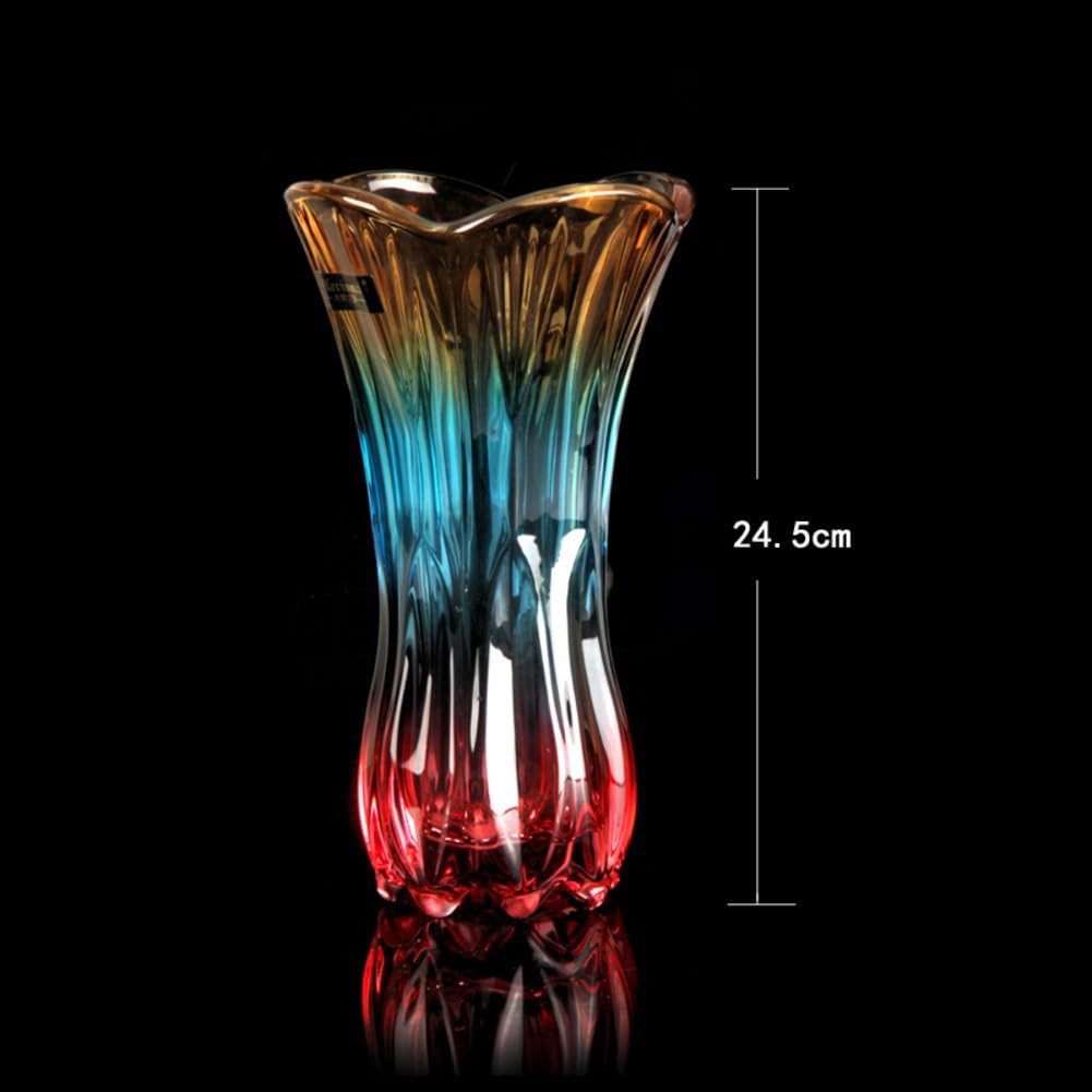 Vase en verre cristal épais,Décoration de salle de séjour Vase de solA