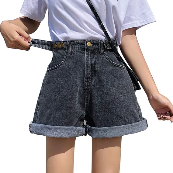 Amazon デニム 短パン ゆったり きれいめ 女の子 デニムミニ短パン 可愛い 美脚 カジュアル セクシー ショートパンツ ボタン ミニ 真夏 ポケット付き 女性らしい 夏満喫 便利 通勤 通学 代 30代 ショートパンツ 通販