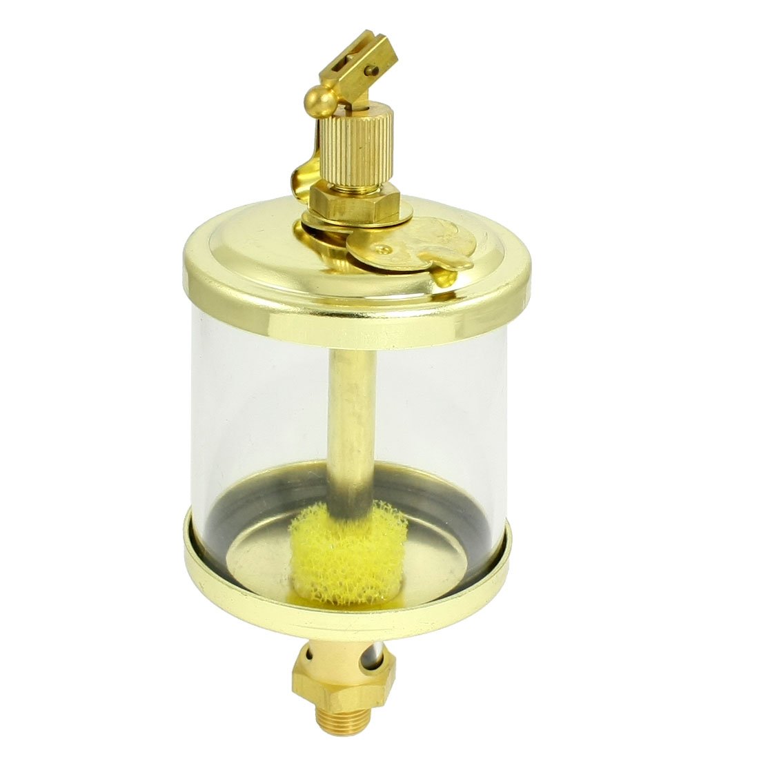 Sourcingmap 1/8" PT Thread Needle Vavle Type Oil Cup Sight Gravity Drip Feed Oilers 50mL