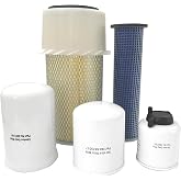 Air Oil Fuel Hydraulic Filter Kit Compatible with Bobcat Skid Steer Loaders | Filter Numbers 6598362 6598492 6675517 6667352 6661248, Compatible with Bobcat 743 751 753 763 773 T140 T180 T190