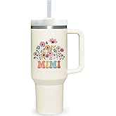 40 oz Tumbler with Handle for Mimi.Mothers Day Tumbler Gifts for Mimi.Birthday Anniversary Christmas Mimi Gift.Mimi Cup Mimi Tumblers from Grandchildren.