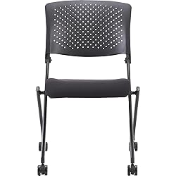 Lorell Nesting Black Folding Chair
