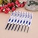Whitelotous 8pcs Crochet Hooks Assemblies Smooth Knitting Set for Arthritic Hands DIY Crafts Needlework (Porcelain -B)