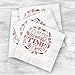 Canopy Street Most Wonderful Time of The Year Beverage Napkins / 25 White 3 Ply Paper Holiday Napkins With Red Foil / 4 3/4