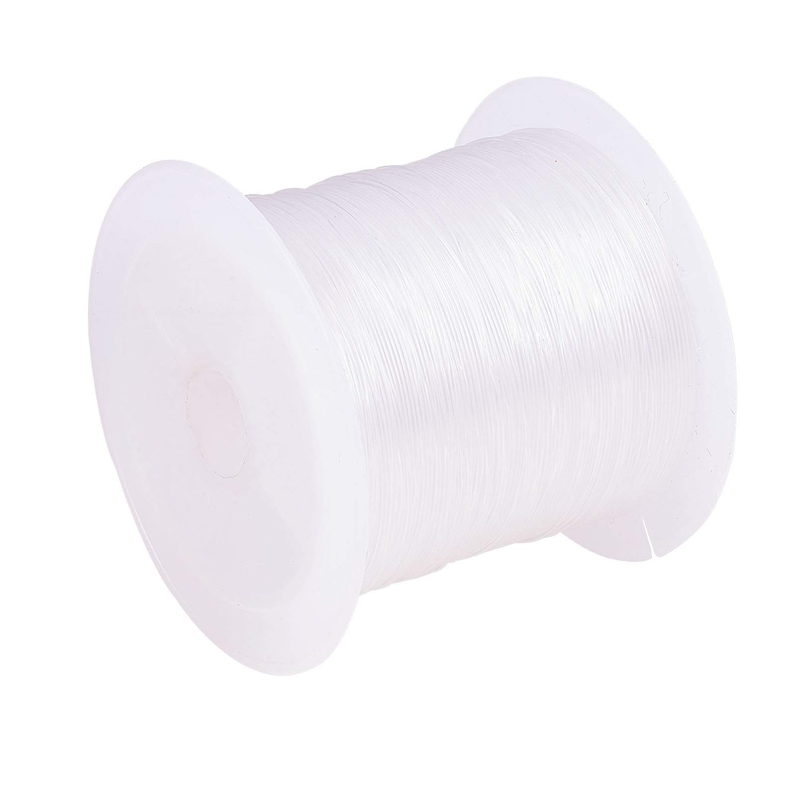 PandaHall 1 Roll Clear Beading Nylon Wire, about 0.45mm in diameter, about 30m/roll