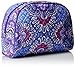 Vera Bradley Women's Cotton Large Zip Cosmetic Makeup Organizer Bag, Lilac Tapestry, One Size
