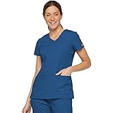 Dickies Scrubs Top for Women, V-Neck Womens Scrub Tops, Contemporary Fit with 4 Pockets - 85906