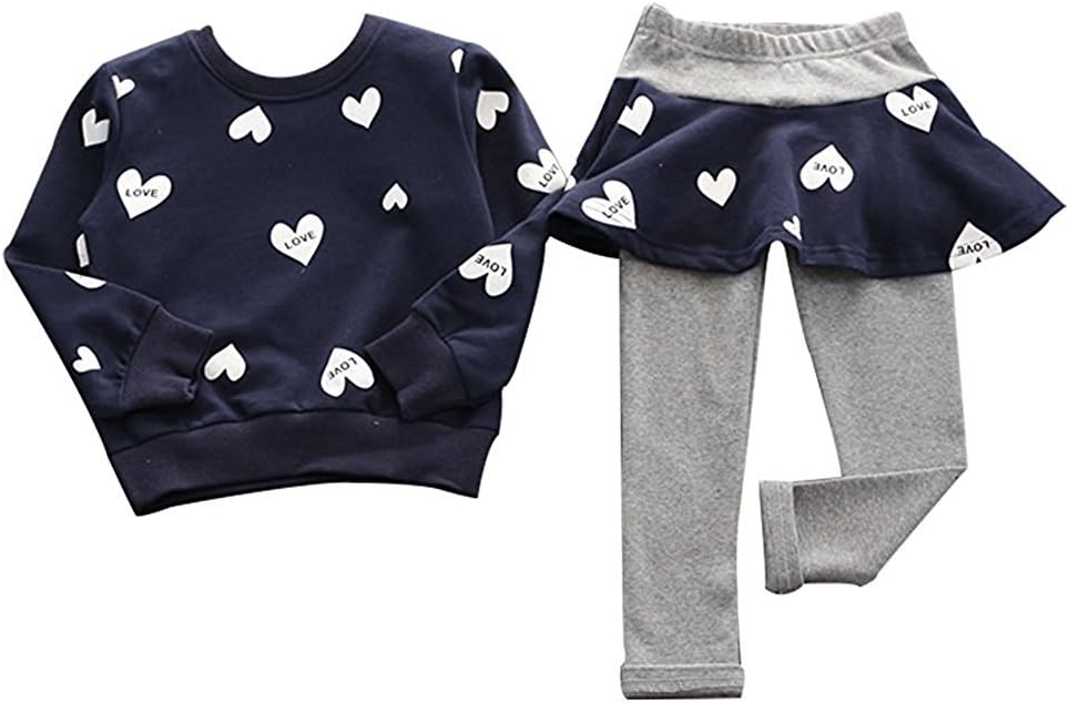 BOMDEALSAdorable Cute Toddler Baby Girls Clothes Set,Long Sleeve T-Shirt +Pants Outfit