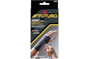 FUTURO Compression Stabilizing Wrist Brace, Left Hand, S/M
